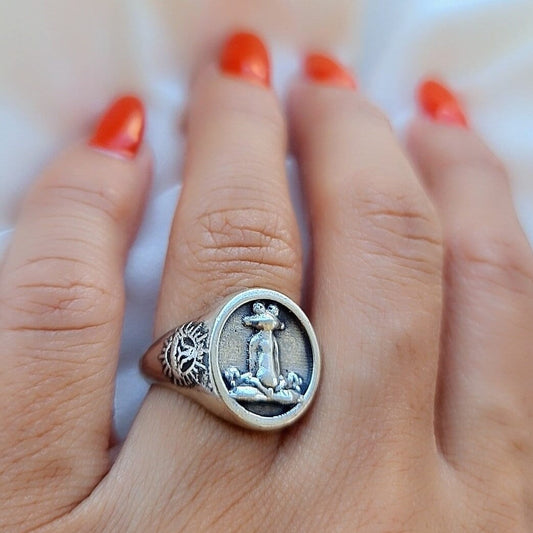 Yoga Frog Ring: Meditation Jewelry - Handmade 925 Silver