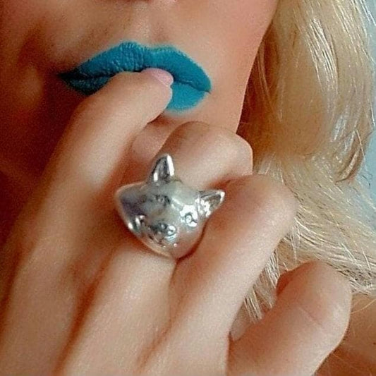 Shiba Inu Ring - Handmade 925 Sterling Silver - Dog Lover Jewelry