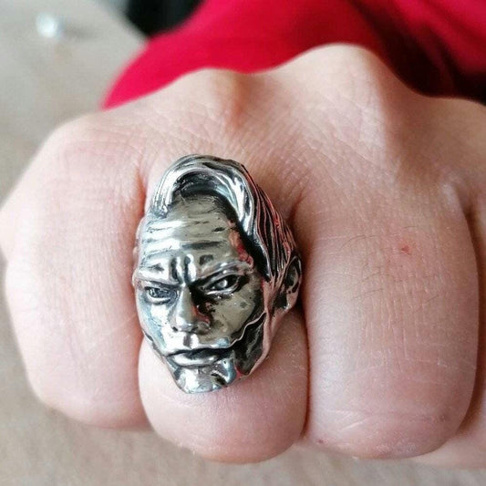 Joker Ring: Statement Jewelry - Sterling Silver chunky and sturdy