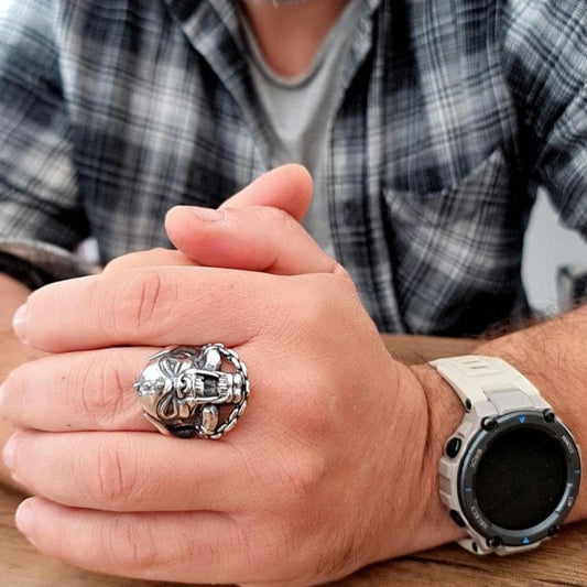 MOTORHEAD  Snaggletooth  Warpig Ring : 925 Sterling Silver - Gothic Rockstar Jewelry