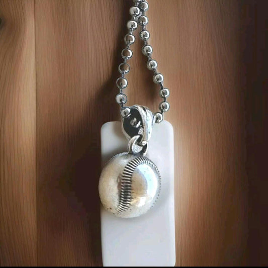 Baseball pendant 925 Sterling silver : Baseball Fan's  Gift