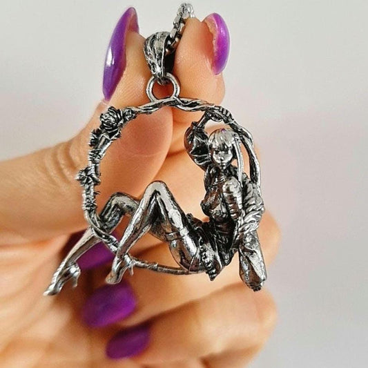 wreath girl in High heels Necklace- anime Cosplay