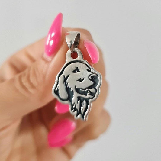 Labrador Retriever Pendant: Handmade 925 sterling silver