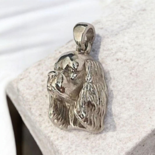 Cocker Spaniel Pendant: 925 Sterling Silver  - Statement piece