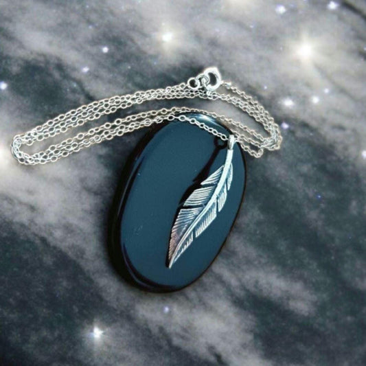 Delicate Feather Necklace - 925 Sterling Silver