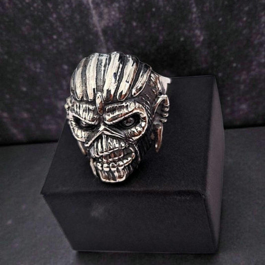 IRON MAIDEN BOOK OF SOULS EDDIE Ring - handmade  925 sterling silver
