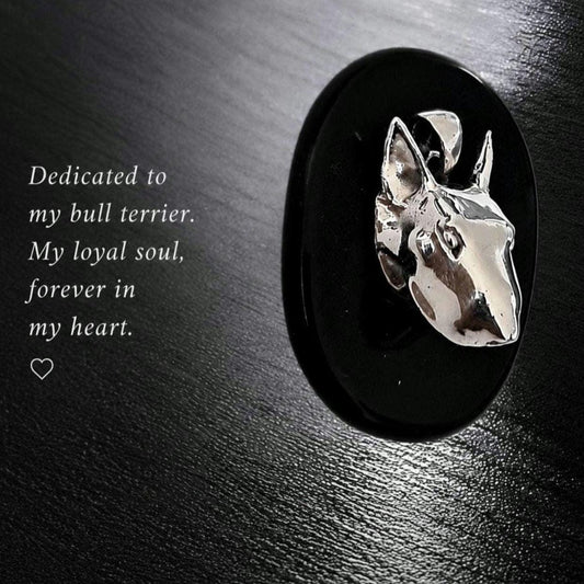 English Bull Terrier Pendant : 925 Sterling Silver - bullie Lover Jewelry