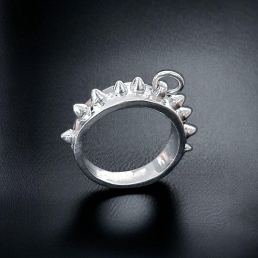 Spiked Dog Collar Ring | 925 Sterling Silver | Alternative  Ring