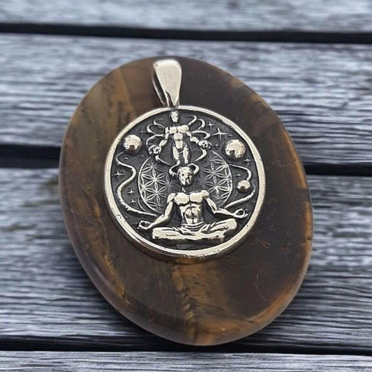 Conscious Explorer Pendant , 925 Sterling Silver, Astral Projection Necklace , Spiritual Awakening
