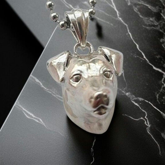 Jack Russell Pendant - Handmade Sterling Silver