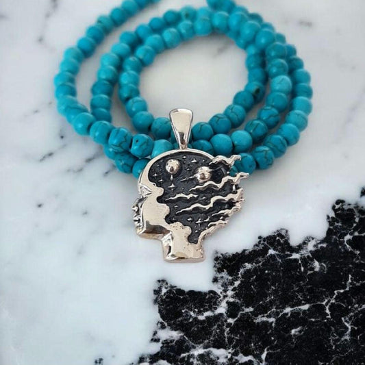 Lucid Dreaming Pendant, 925 Sterling Silver ,Mind Over Reality Necklace, Astral Consciousness Jewelry