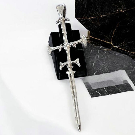 League of Legends Viego Sword Pendant : 925 Sterling Silver - Cosplay Gamer Necklace