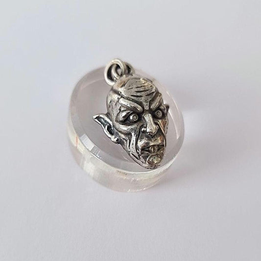 Nosferatu Vampire Pendant Necklace: Handmade Sterling Silver