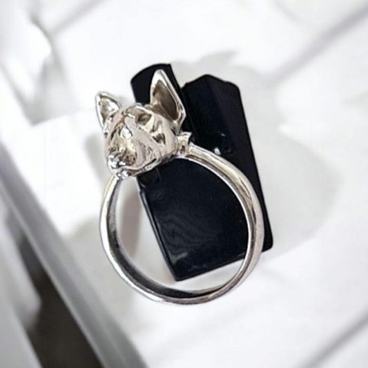 Bull Terrier Ring  Handmade 925 Sterling Silver