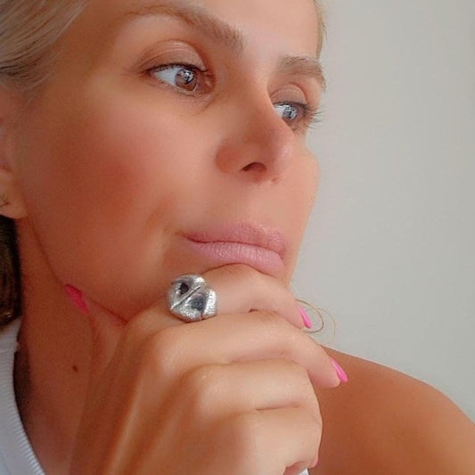 Dog Nose Ring, Handmade Sterling Silver - Dog Lover gift